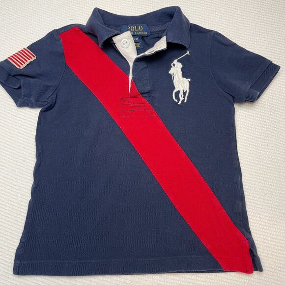 Polo By Ralph Lauren Shirt With Flag - Picture 1 of 4